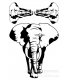 WST007 - African Elephants Trees Vinyl Wall Stickers